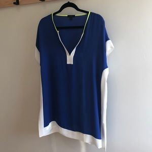 J crew color-block beach cover up